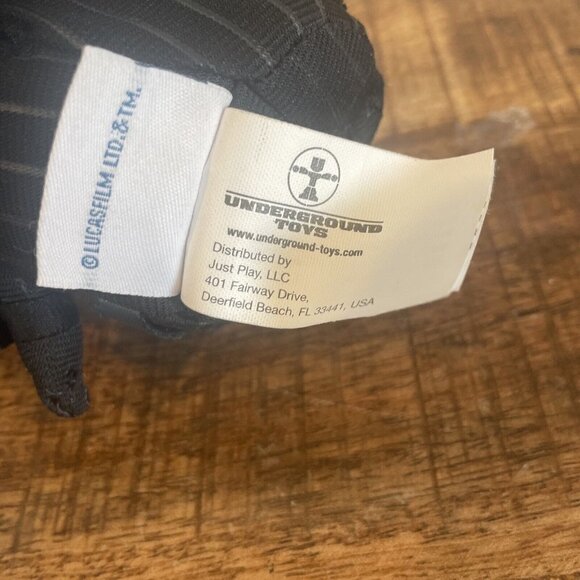 Star Wars Underground Toys Darth Vader Soft 6” Toy Stuff Animal Villain - Picture 7 of 8